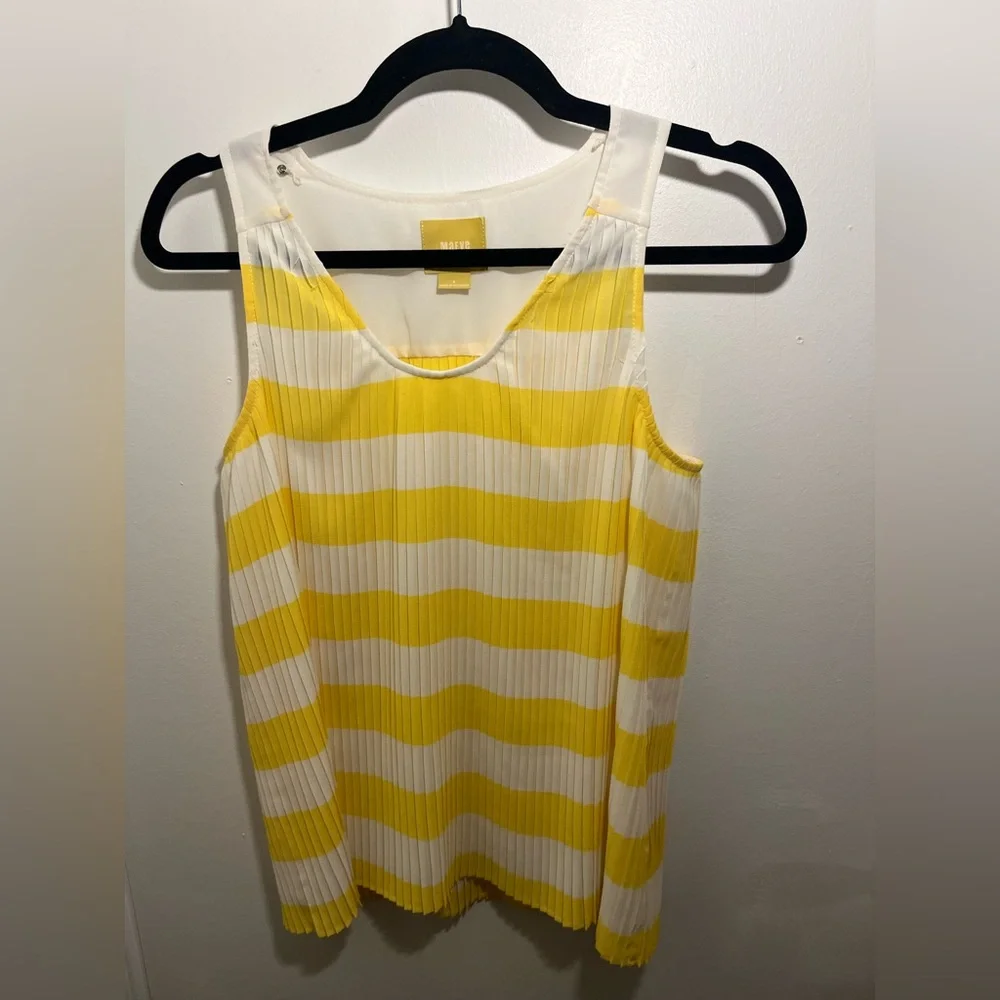Maeve Citron Striped Top - Picture 5 of 7